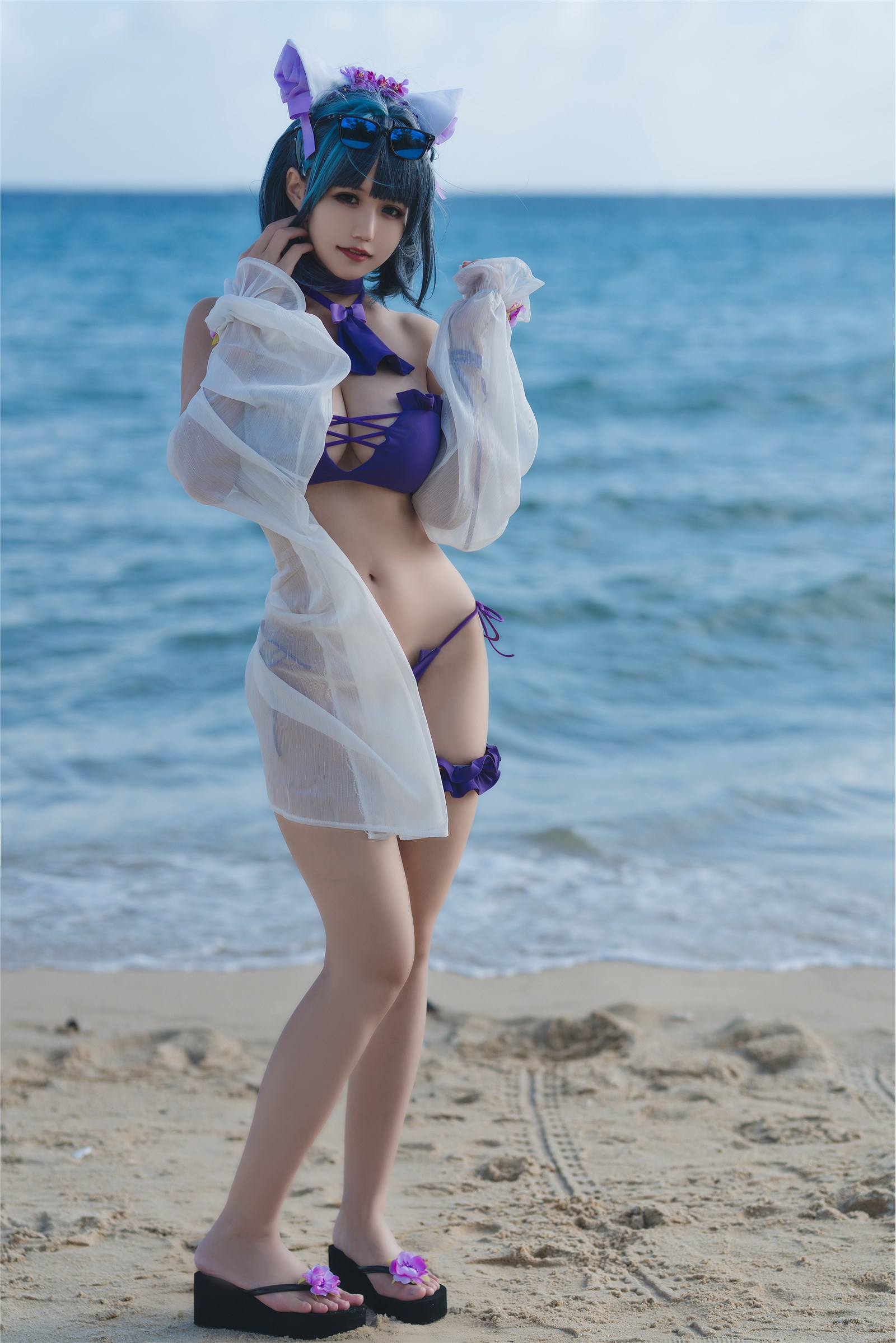 Kokura Chiyoshi W-NO.044 January Captain Cheshire Swimwear(8)